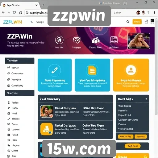 Análise da interface do usuário do site zzpwin